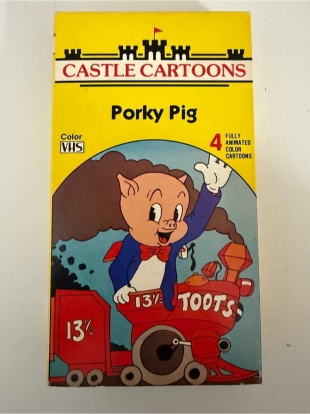 Vintage Porky Pig Castle Cartoons VHS 4 Classic Cartoons 1987